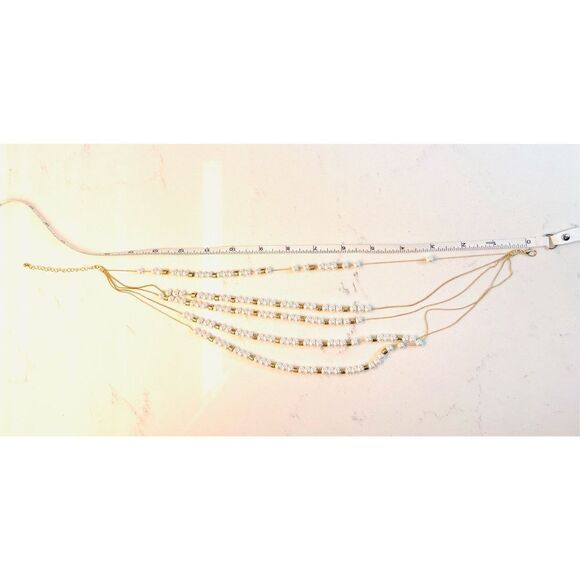 Pearl‎ Necklace, Gold Bracelets, Gold Hoop Earrings Costume Jewelry Buy 3/$18 - Picture 6 of 7